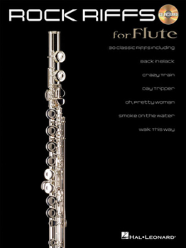 Paperback Rock Riffs for Flute [With CD (Audio)] Book