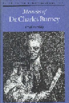Hardcover Memoirs of Dr. Charles Burney, 1726-1769 Book
