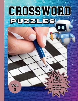 Paperback 50 Crossword Puzzles: For Adults-with solutions Book
