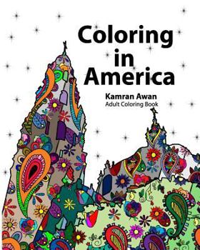 Paperback Coloring In America: Adult Coloring Book