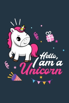 Hello, I am a Unicorn: Unicorn Primary Composition Notebook, Unicorn Handwriting Practice Paper ABC Kids, Notebook with Dotted Lined Sheets for kindergarten Students