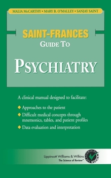 Paperback Saint-Frances Guide to Psychiatry (Revised) Book