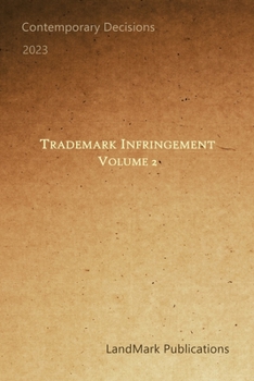Paperback Trademark Infringement: Volume 2 Book