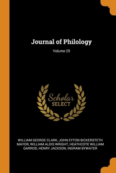 Paperback Journal of Philology; Volume 25 Book