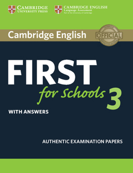 Paperback Cambridge English First for Schools 3 Student's Book with Answers Book