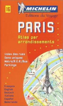 Paperback Michelin Paris Pocket Atlas (by Arrondissements) Map No. 16 Book