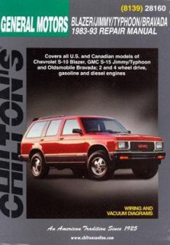 Paperback Chevrolet Blazer, Jimmy, Typhoon, and Bravada, 1983-93 Book
