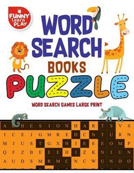 Paperback Word Search Puzzle Books Large Quantity Puzzles: Word Search Books Games A Perfect Gift for Kids & Adults [Large Print] Book