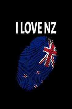 Paperback I Love Nz: Support New Zealand Fingerprint Flag Love Book