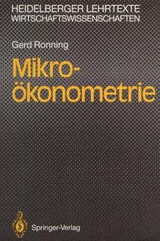 Paperback Mikro-Ökonometrie [German] Book