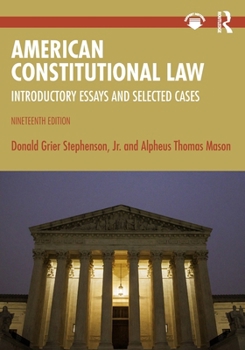 Paperback American Constitutional Law: Introductory Essays and Selected Cases Book