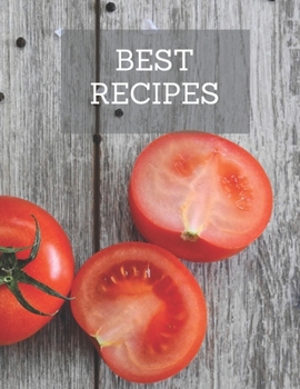 Paperback BEST Recipes: Notebook for saving recipes, kitchen notebook Book