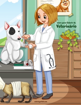 Paperback Livro para Colorir de Veterinário [Portuguese] Book