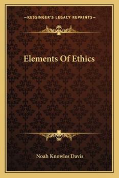 Paperback Elements Of Ethics Book