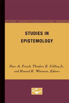 Paperback Studies in Epistemology: Volume 5 Book