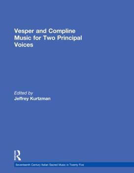 Hardcover Vesper and Compline Music for Two Principal Voices Book