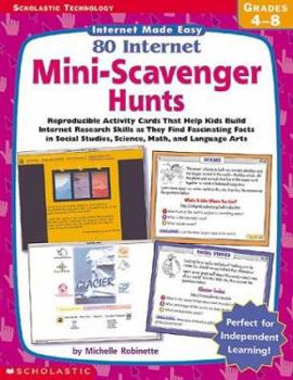 Paperback 80 Internet Mini-Scavenger Hunts Book