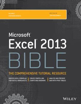 Paperback Microsoft Excel 2013 Bible Book