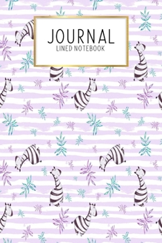 Paperback Journal Lined Notebook: Cute Animal Safari Baby Jungle Animals - Blank Lined Journal - Gratitude Journal - 6" x 9" 100 Pg -Motivational Quotes Book