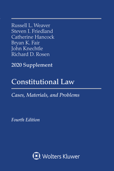 Paperback Constitutional Law: Cases Materials and Problems, 2020 Supplement Book