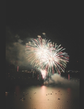 Paperback 4th of July Fireworks Over Lake Tahoe Notebook Book