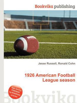 Paperback 1926 American Football League Season Book