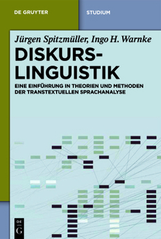 Paperback Diskurslinguistik: Eine Einführung in Theorien Und Methoden Der Transtextuellen Sprachanalyse [German] Book