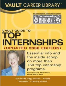 Paperback Vault Guide to Top Internships Book