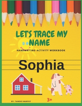 Paperback Let's Trace My Name Book