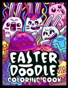 Paperback Easter Doodle coloring book: Doodle con immagini pasquali da colorare [Italian] Book