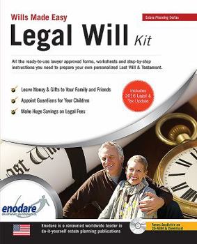 Paperback Legal Will Kit Book