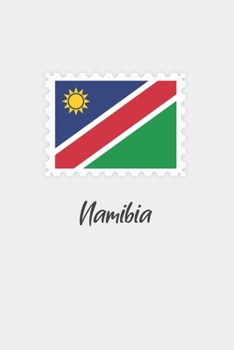 Paperback Namibia flag minimalist notebook: Country national flag travel journal notebook Book