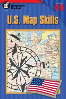 Paperback U.S. Map Skills Homework Booklet, Grades 4-6 Book