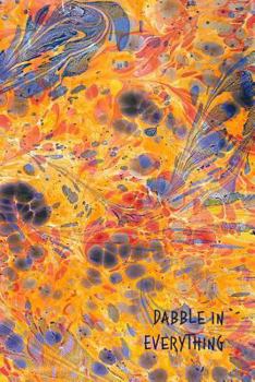 Paperback Dabble in Everything: 6x9 Inch Numbered Page Notebook, 200-Page, Marble Cover Book