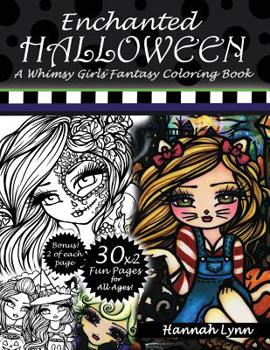 Paperback Enchanted Halloween: A Whimsy Girls Fantasy Coloring Book