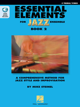 Paperback Essential Elements for Jazz Ensemble Book 2 - C Treble/Vibes Book