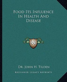 Paperback Food Its Influence In Health And Disease Book