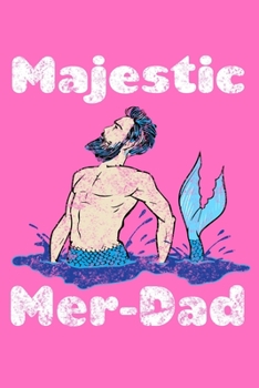 Paperback Majestic Mer Dad: Comic Book Notebook Paper Book
