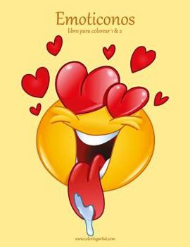 Paperback Emoticonos libro para colorear 1 & 2 [Spanish] Book