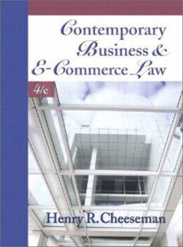 Hardcover Contemporary Business and E-Commerce Law: The Legal, Global, Digital and Ethical Environment (4th Edition) Book