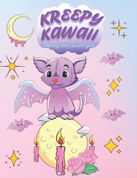 Paperback Creepy Kawaii Coloring Book Pastel Goth: Horror Chibi Coloring Book For Kids Book