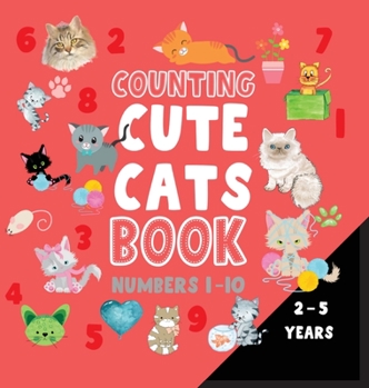 Hardcover Counting cute cats book numbers 1-10 Book