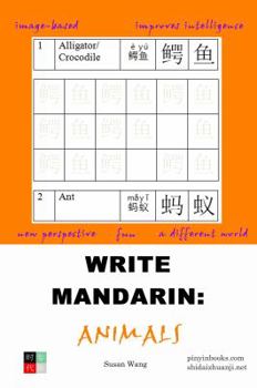Perfect Paperback Write Mandarin: Animals (English and Chinese Edition) Book
