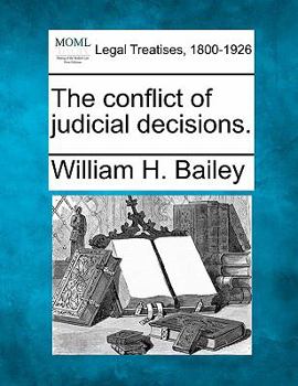 Paperback The conflict of judicial decisions. Book