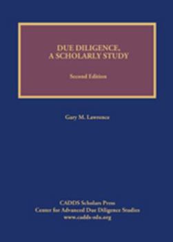 Hardcover Due Diligence, a Scholarly Study Book