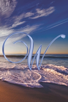 W Journal: A Monogram W Initial Capital Letter Notebook For Writing And Notes: Great Personalized Gift For All First, Middle, Or Last Names (Purple Gold Smoke Fire Swirl Print)