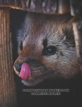 Composition Notebook College Ruled: High School,Marthe , College, Animal, Nature Cover, Cute Composition Notebook, College Notebooks, Girl Boy School ... Book, 8.5 Inch x 11 Inch 104 Pages