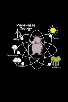 Paperback Renewable Energy Wind Geothermal Water Solar Biomass: 6x9 RENEWABLE ENERGY - grid - squared paper - notebook - notes Book