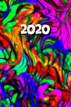 2020: Agenda - Planificateur Hebdomadaire et Mensuel - Agenda semainier 2020 - Calendrier des semaines 2020 - 20 pages Adresses - 12 pages relev� de temps - Abstrait Couleur