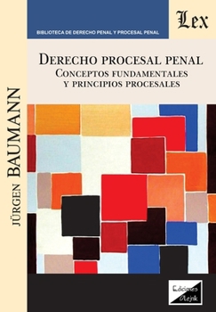 Paperback Derecho procesal penal [Spanish] Book